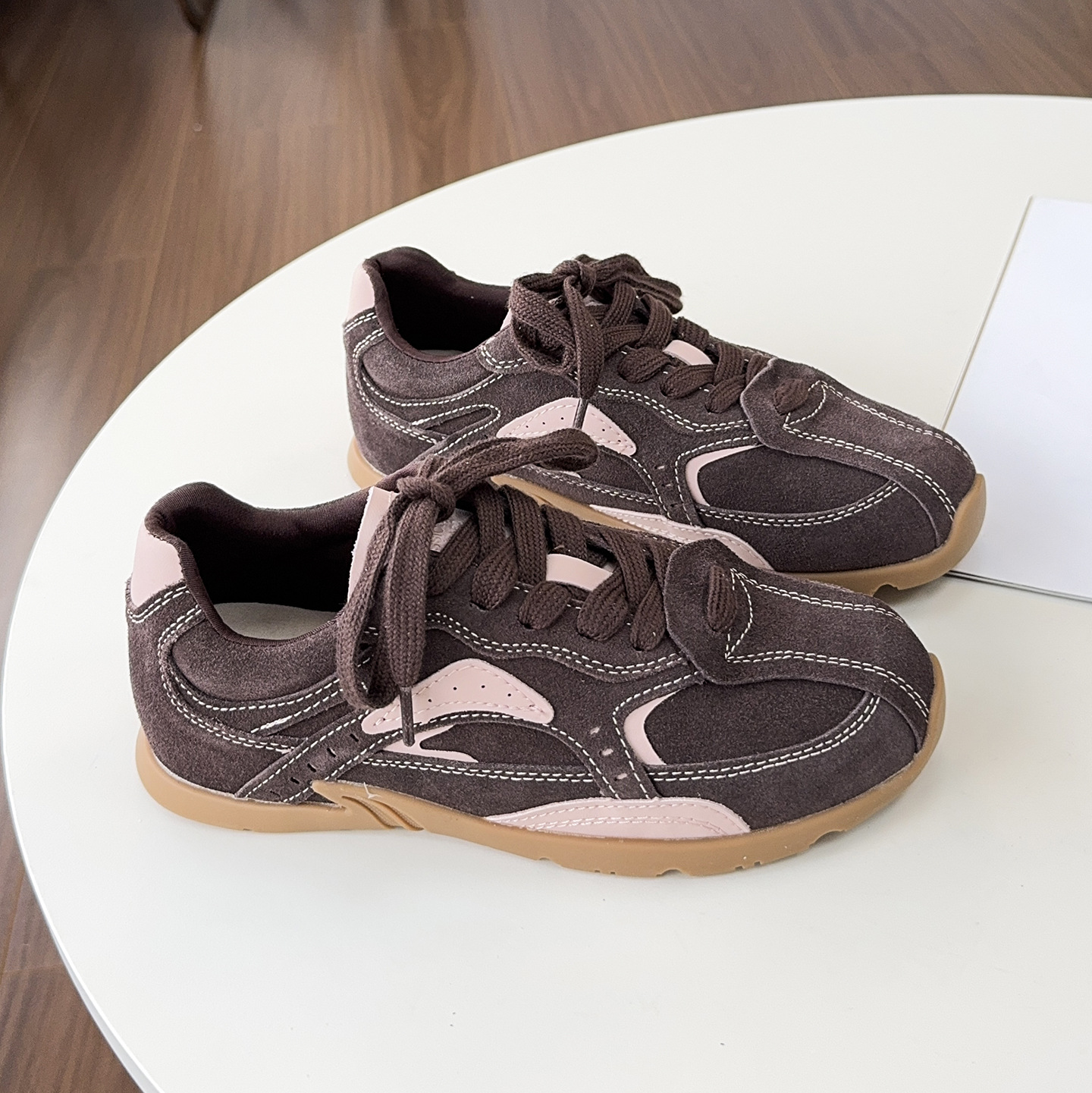 Autumn new super hot leather German training shoes women's retro niche casual board shoes and versatile Forrest Gump shoes2025