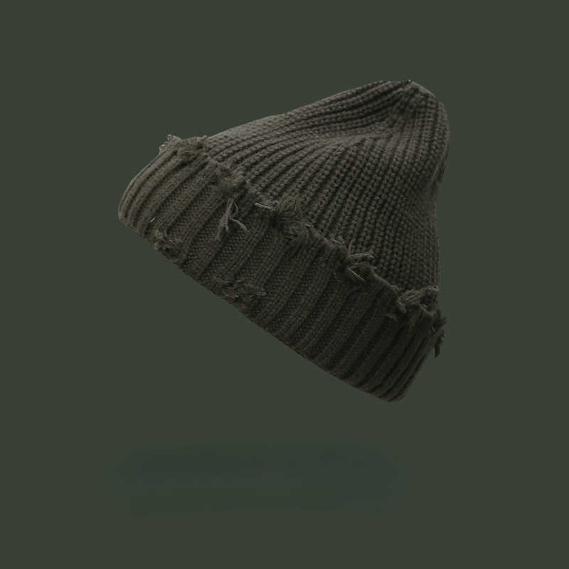 Knitted Hat Men and Women Autumn and Winter Fashionable Cold Hat Hip Hop Street Landlord Hat Wool Hat Tide H251020