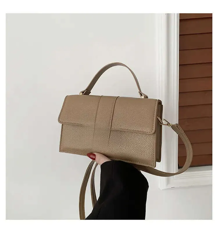 Popular texture women's New armpit small square H buckle single shoulder crossbody bag designer bag