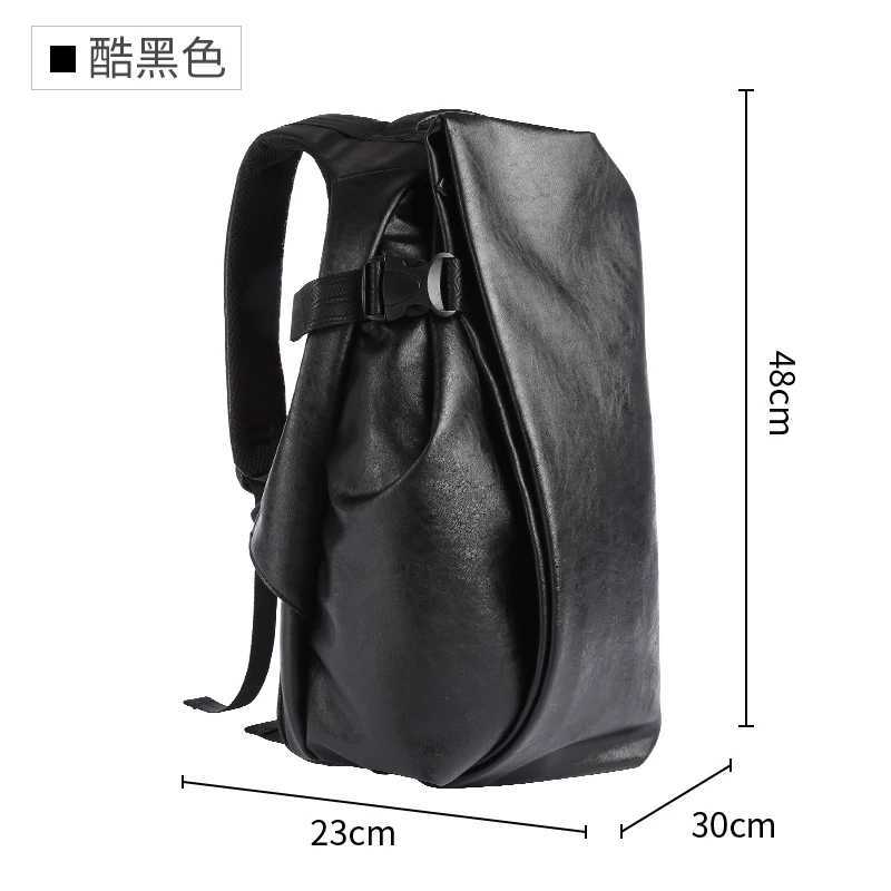 MOYYI Leather Backpack for Men 156 inch Laptop Backpack Waterproof Business Rucksack Anti Theft Travel Backpack Large CapacityW251020