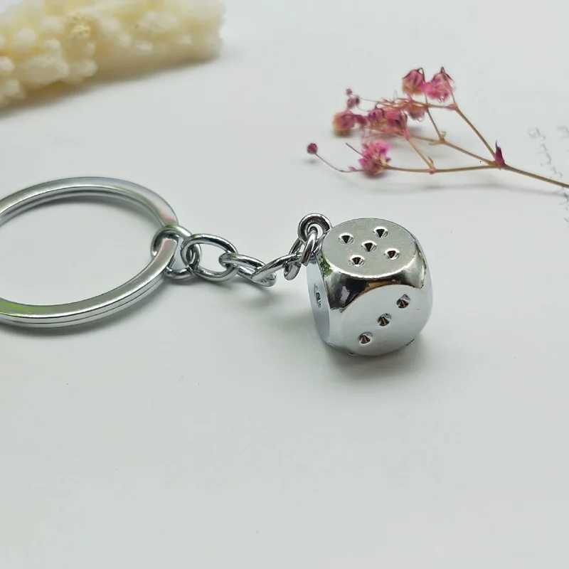 New Dice Key Chain Metal Personality Dice Poker Soccer Guitar Model Alloy Keychain Gift Car Key Ring 17045 W251021