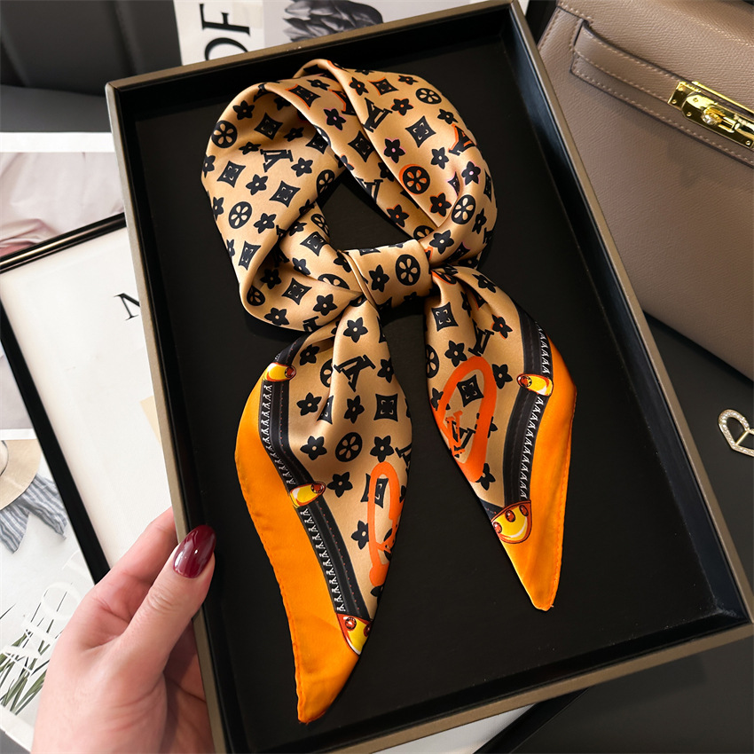 hot Free delivery designer Scarves Color blocking scarves and lightweight designs for daily minimalist commuting