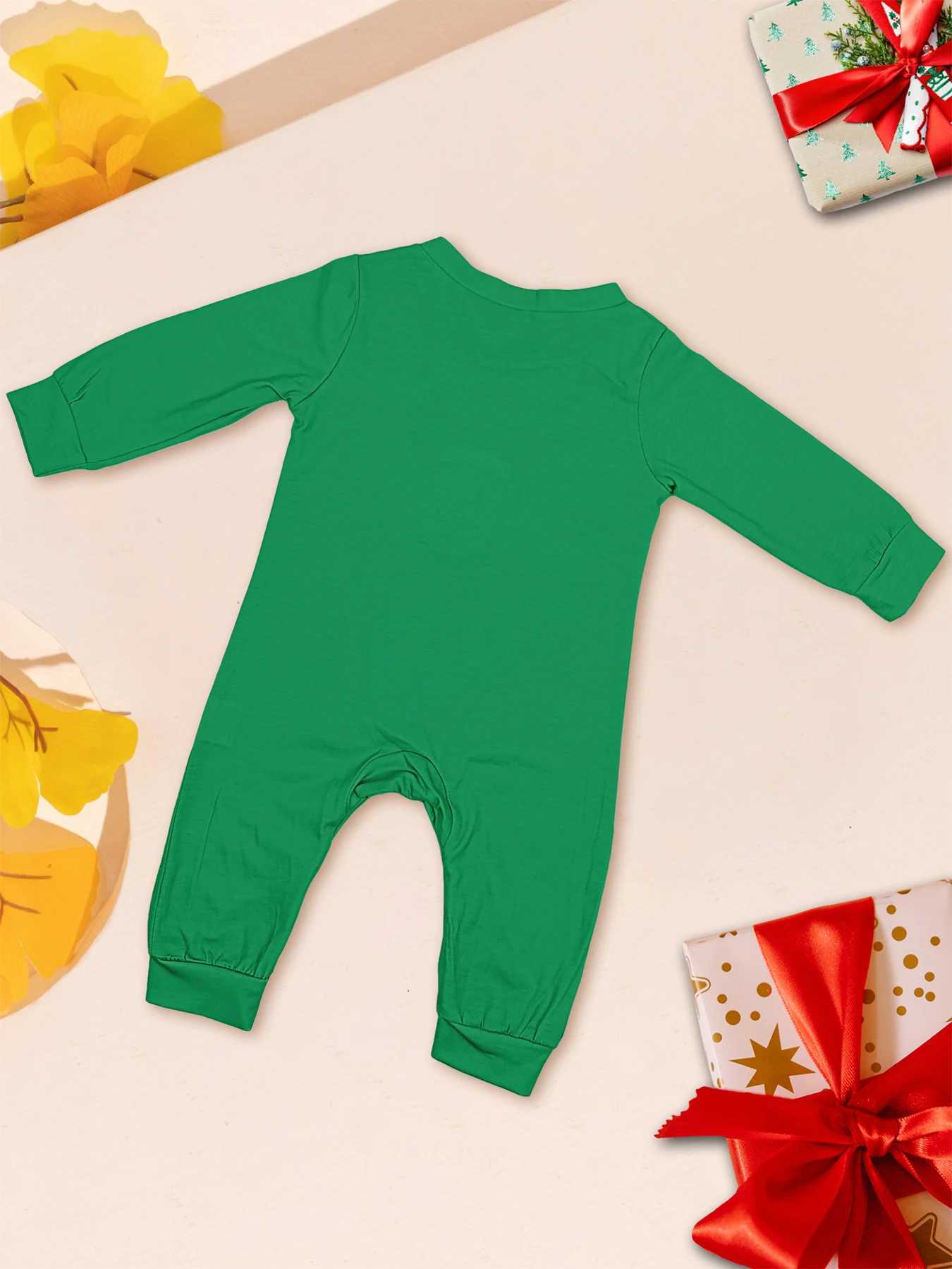 Family Matching Christmas Pajamas Set with Gingerbread Man Festive Print Cozy Xmas Loungewear L251021HB0H