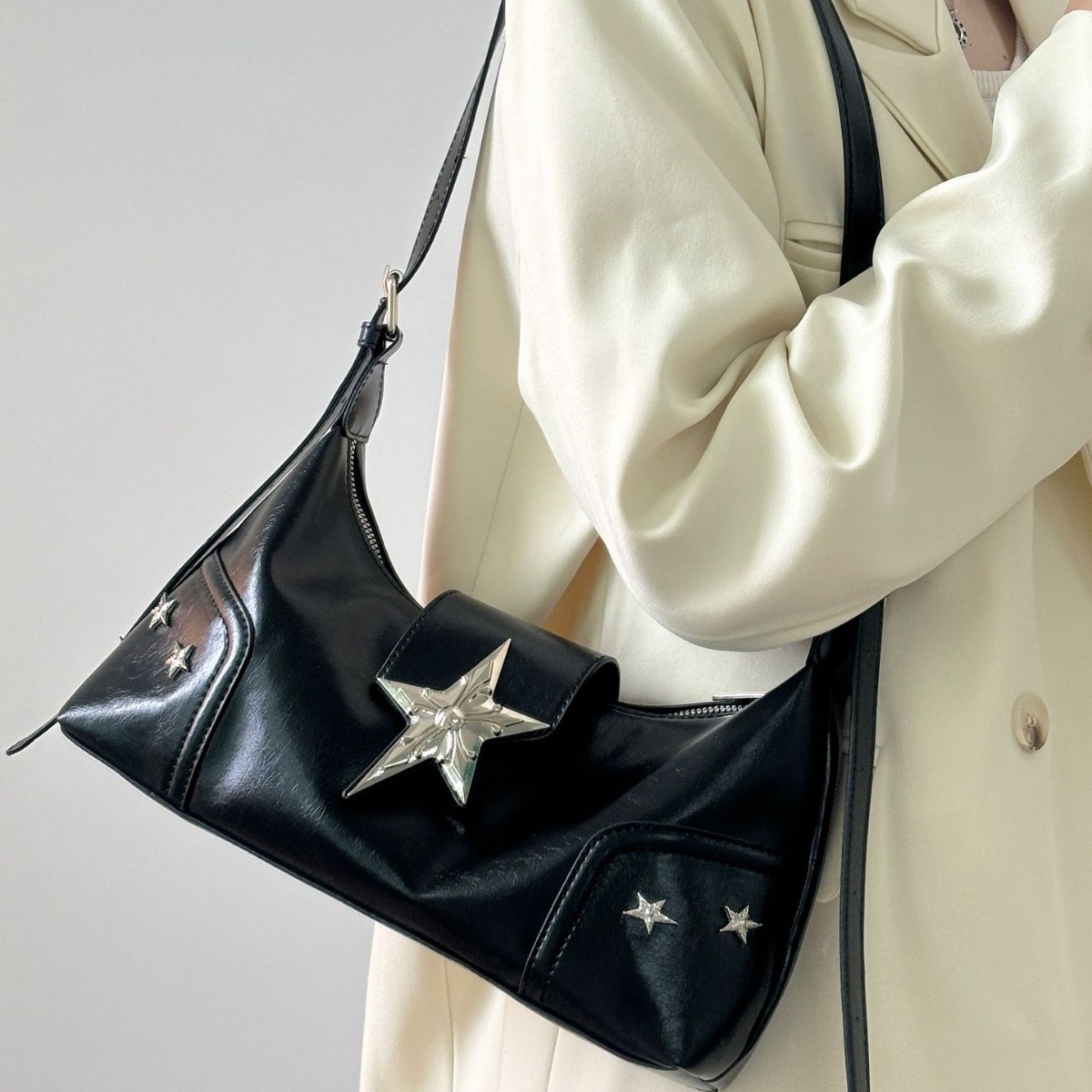 2025 New Punk Style Shoulder And Armpit Bag Designer Bag Y2k New Luxury Handbag Retro Style Spicy Girl New Women's Shoulder Bag Versatile