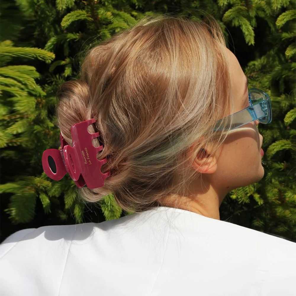 Red Acetate Hair Crabs 55cm Long Hair Clips for Girls And Women Korean Fashion Tie up Hair AccessoriesW254021