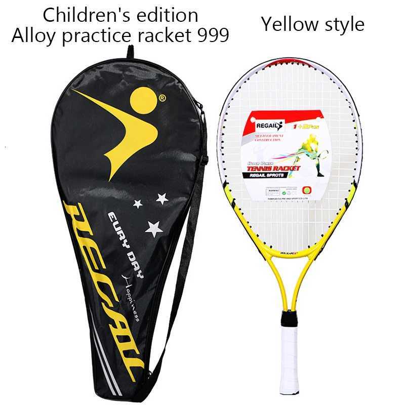 pc 23 Inch Special Tennis Racket for Teenagers Aluminum Alloy Tennis Racket Strong Nylon Wire Suitable for Childrens Training W251021
