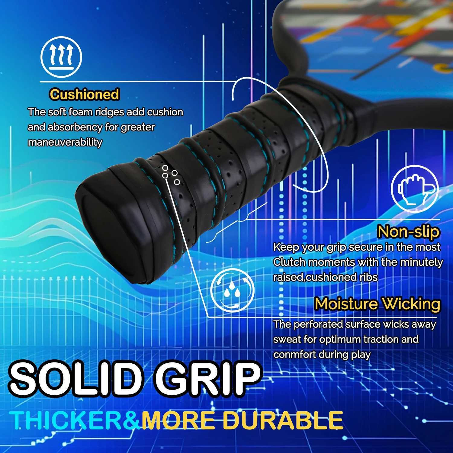 Carbon Fiber Pickleball Paddles Carbon Fiber Fiberglass Hybrid Face Pickleball Racket Pickle Ball Paddle Set For Beginners W251021