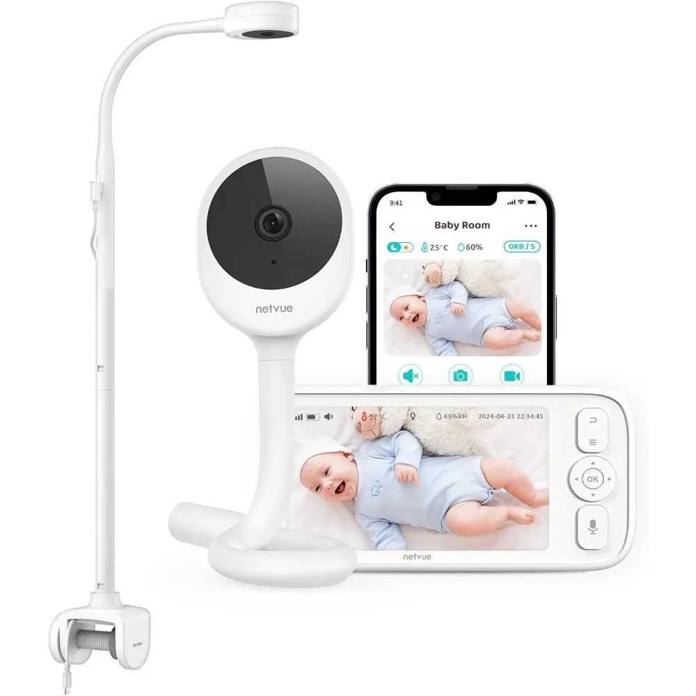 Peekababy Baby Camera Monitor Video Baby Monitor with Camera and Audio 5 Display 2Way Talk 4 in 1 Bracket Meets The Need J251121