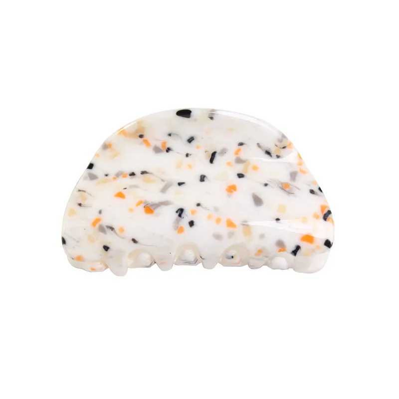 335 Inch Acetate Sheet Semicircular Shaped Hair Claws for Women Girls Trendy Printing Hair Clip Hair Clamps Hair AccessoriesW254021
