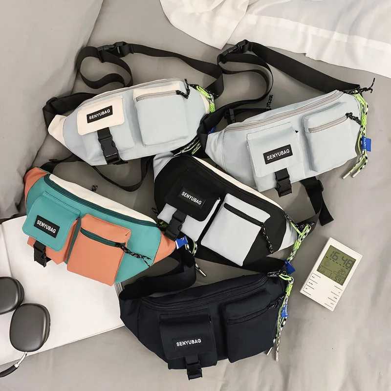 Women Waist Bag Casual Nylon Fanny Packs Banana Bags Street Hip Hop Waist Packs Unisex Chest Pack Travel Shoulder Crossbody Bags Z251021