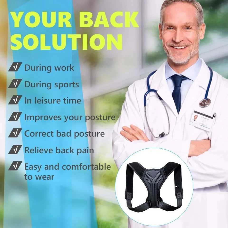 LOOGDEEL Posture Corrector Back Brace Adjustable Posture Brace for Upper Back Shoulder Back Pain Relief Trainer Spine Support D251021