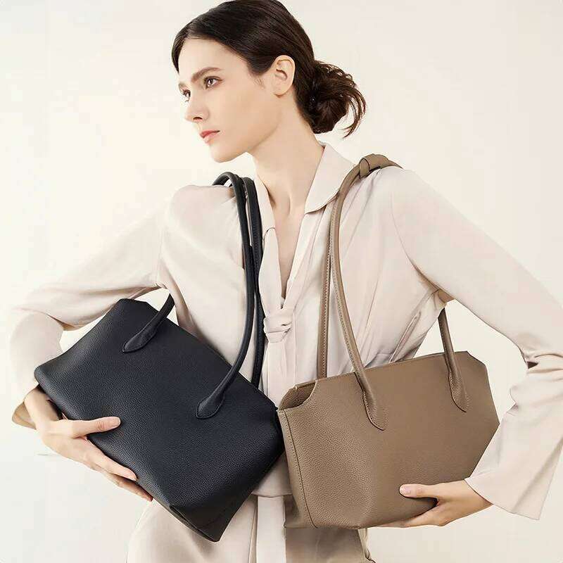 Early Autumn New Genuine Leather Tote Shoulder Bag 251021