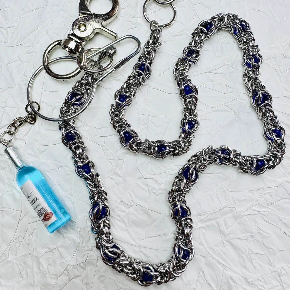 Handmade punkstyle trouser chains fashionable chain beadembellished n highquality denim accessories 251021