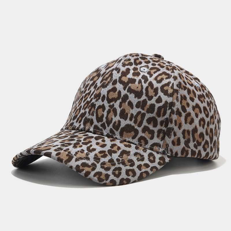 Baseball Cap Womens Casual Versatile Leopard Duck Tongue Cap Summer Outdoor Sun Visor H251020