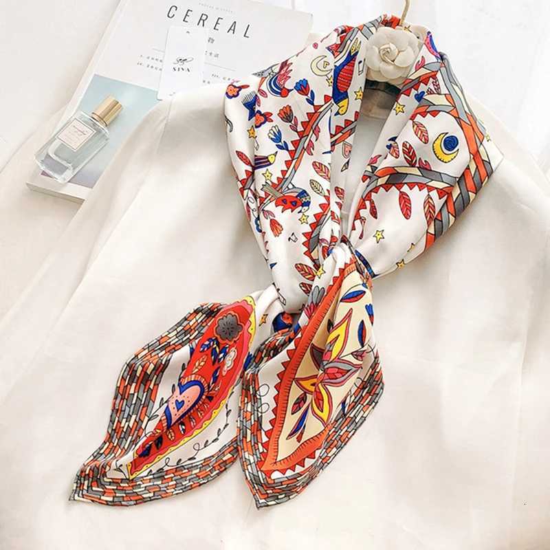 9090CM Fashion Twill Large Square Scarf Silk Feeling Dazzling Tree Print Neck Scarves For Wen Shawls And Wraps AccoryW251021