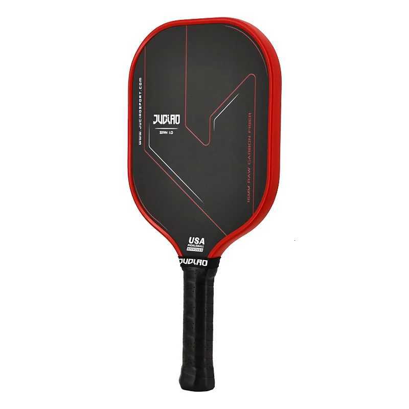 JUCIAO Thermoformed Unibody T700 Raw Carbon Fiber USAPA Approved Pickleball Paddle Spin Textured Surface With Foam Edge W251021
