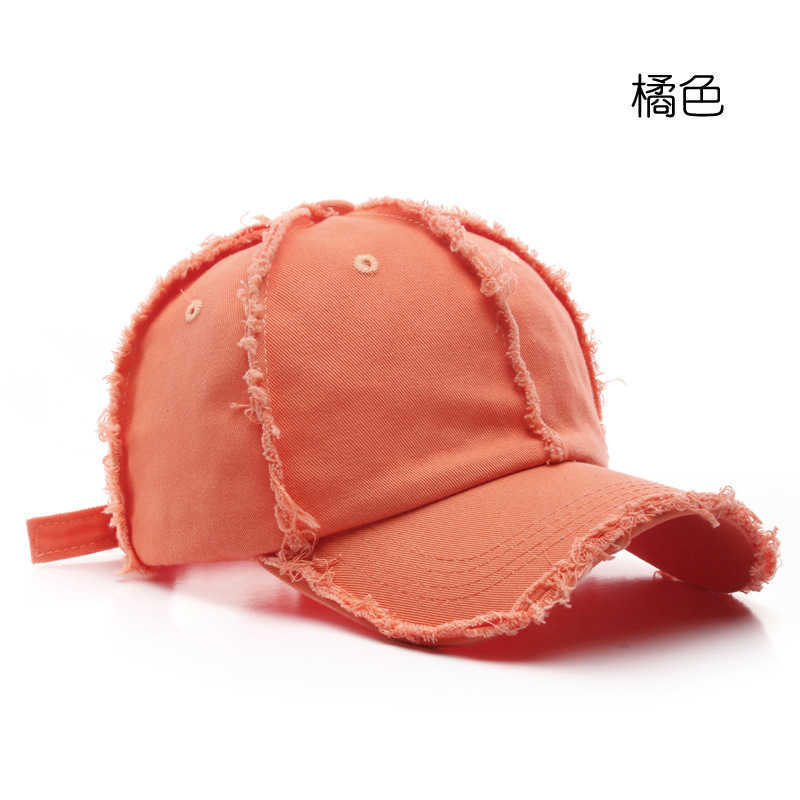 Personalized Mens Solid Color Washed Cotton Baseball Cap Outdoor Sports Womens Sun Protection Visor Cap H251020
