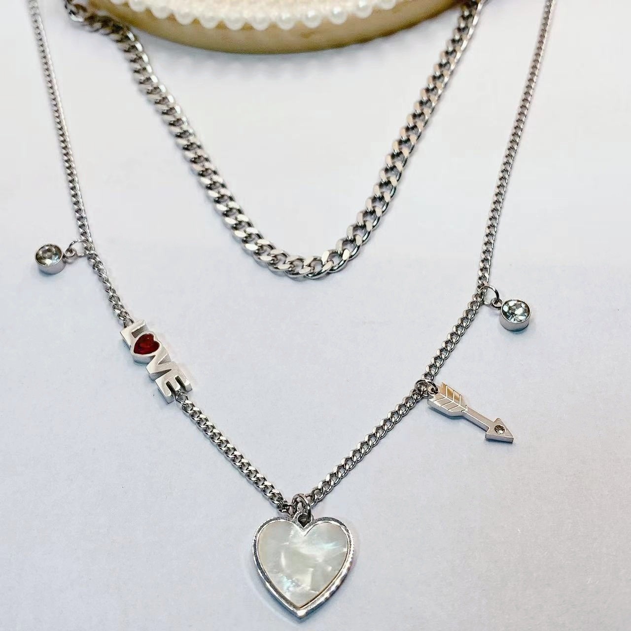 Designer necklace Luxury necklace Shell Flower S925 Silver Plated 14K Gold Necklace Women's Long Round Pendant chain accessories trendy