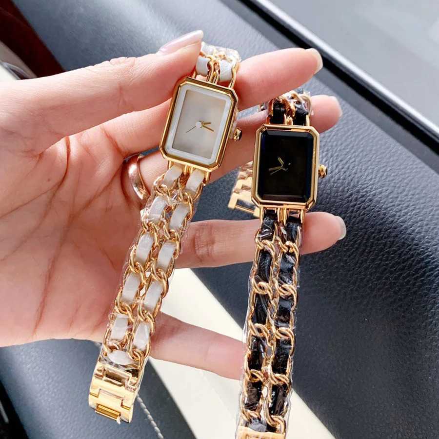 2025 NEW Fashion Brand Wrist es Woman Girl 20mm Rectangle Style Steel Metal Leather Band Quartz Luxury Square ClockXJ251021