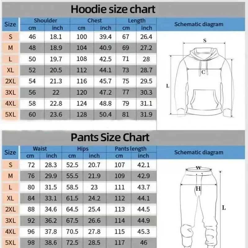 In The Autumn of 2025 Trendy Mens Fashion Strt Hiphop 3D Printed Sweatshirts Cool and Oversized Breathable Sweatshirt Sets X251021 - view 5