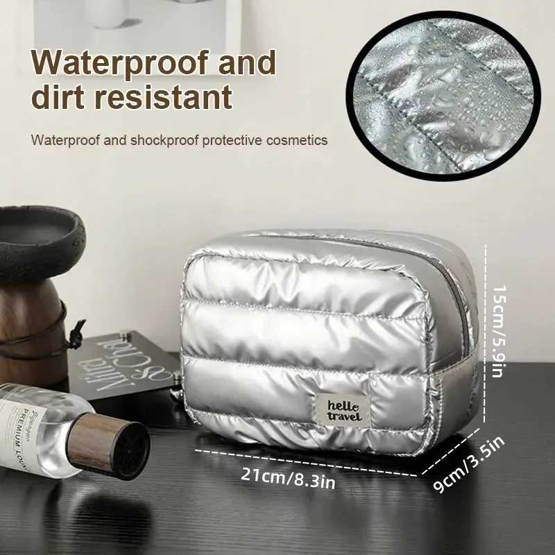 2PcsSet Large Capacity Fashion Makeup Bag Portable Travel Multifunctional Toiletry Skin Care Bag Waterproof Cosmetic Bag SetW251021