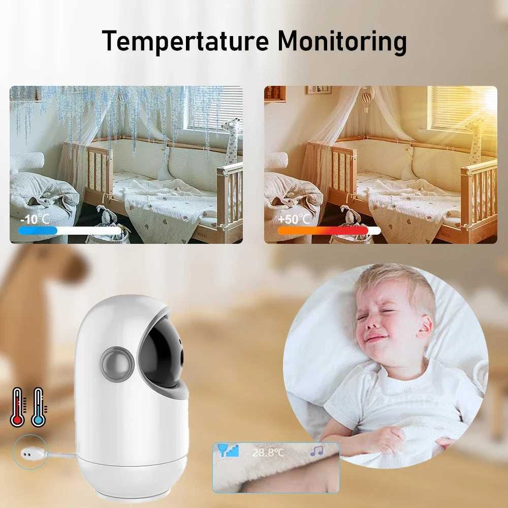 VB801 Video Baby Monitor with Pan Tilt Camera Indoor 43 Inch 24G Wireless Two Way Audio Night Vision Security Cam Babysitter J251121