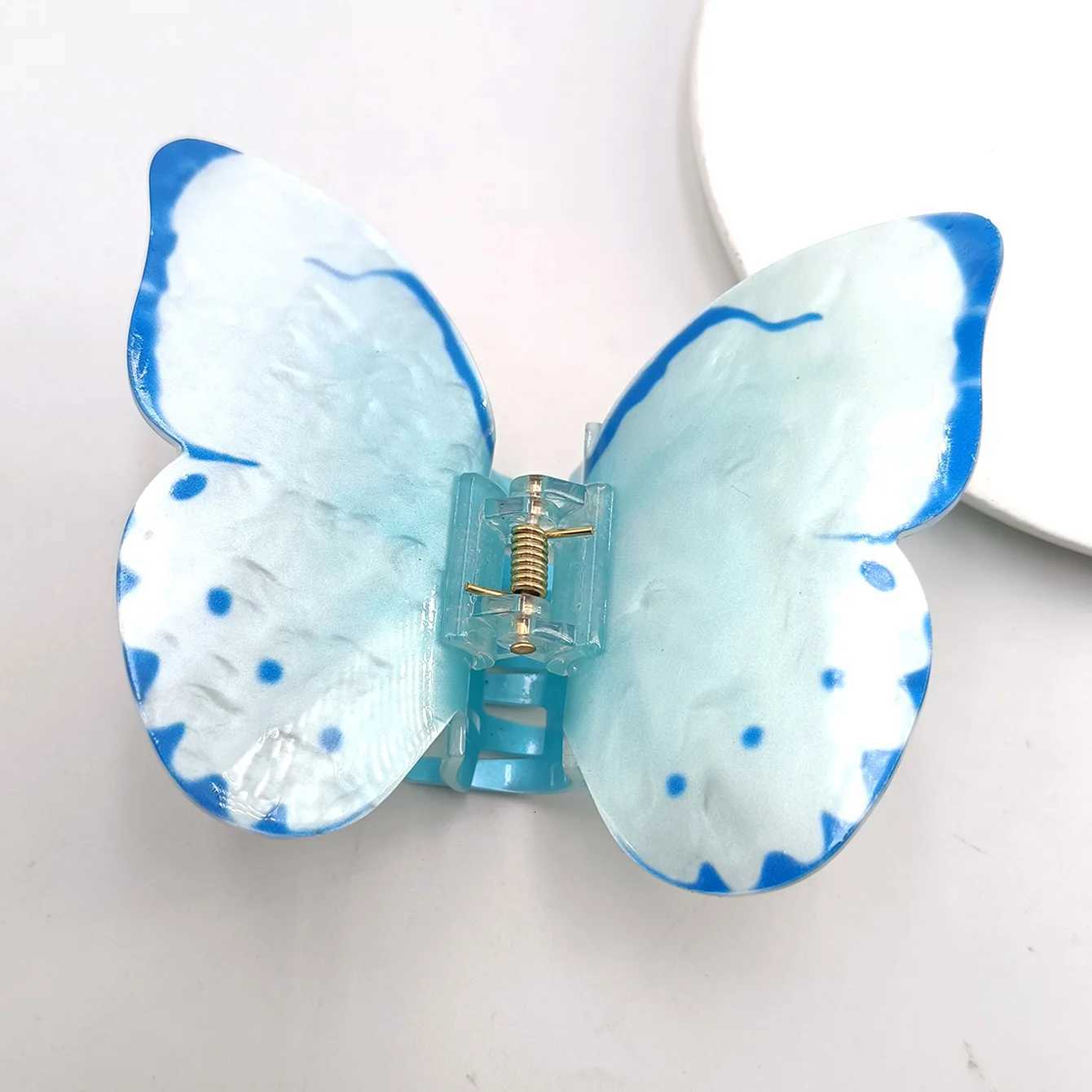 Big and Originality Butterfly Hair Claw Clips Colorful Claw Clips Accessories for Women Thin and Medium Hair styling accessoriesW254021