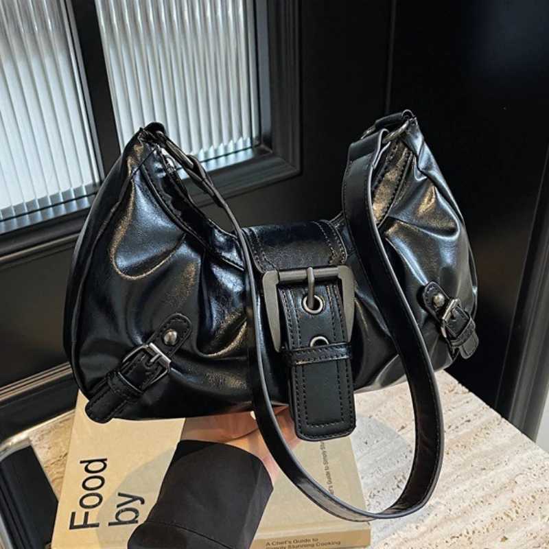 Y2K Retro Pleated Hobo Shoulder Bag for Women Hot Selling Maillard Style Underarm Bag Clutch Handbags for Travel Work ShoppingXJ251021
