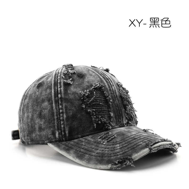 Womens Spring and Autumn Washed Vintage Distressed Baseball Cap Outdoor Mens Unique Sports Travel Sun Protection Visor Hat H251020