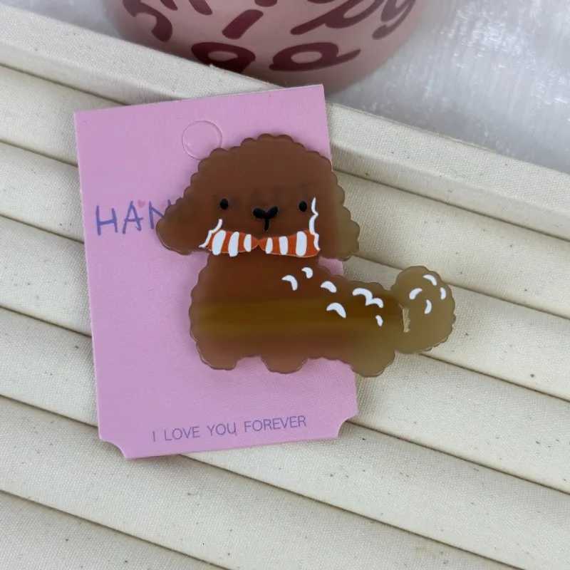 Puppy hair clip 2023 New Kitten Cute Funny hairpin Cartoon Animal Side Broken Hair Duckbilled clip Hair AccessoriesW254021