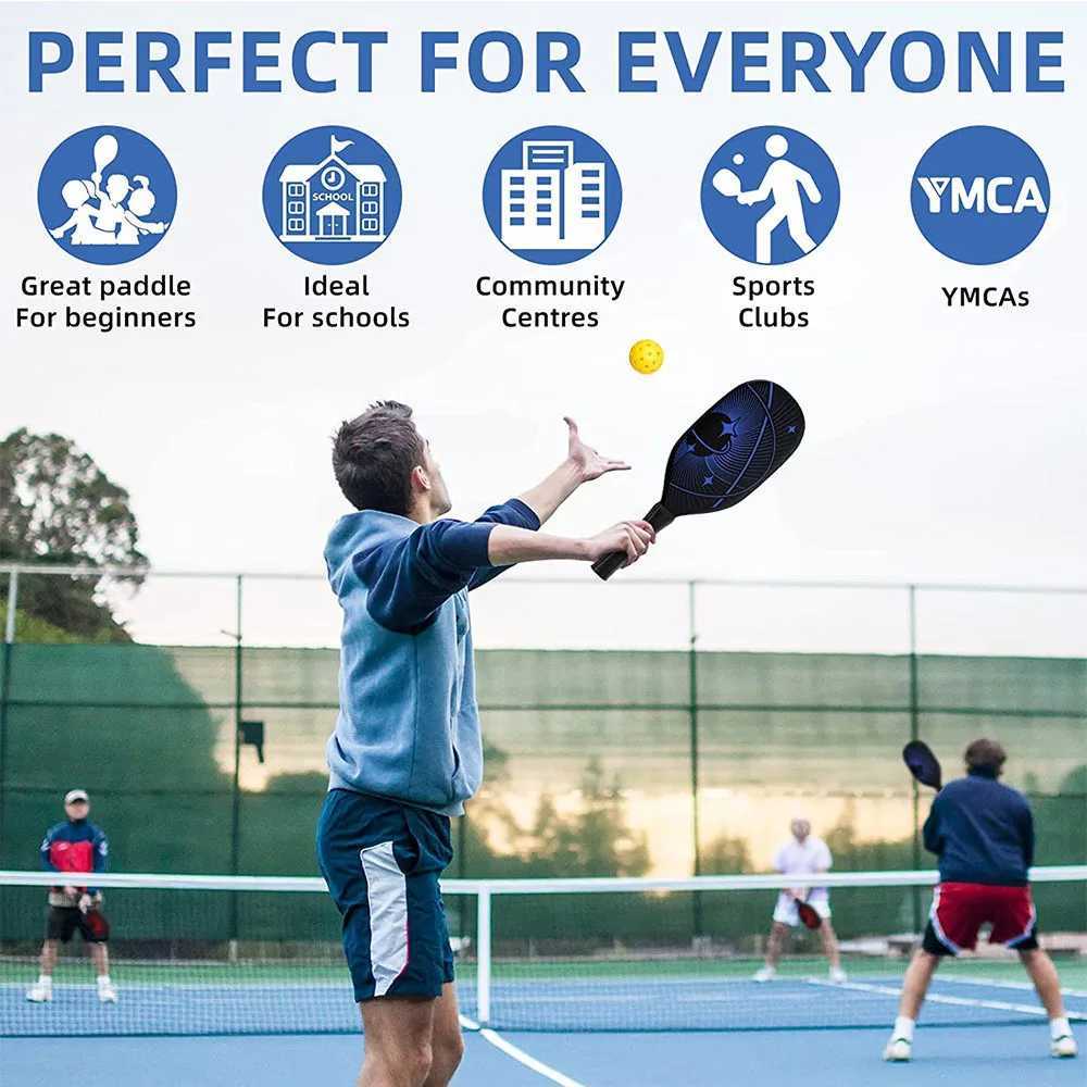 Pickleball Paddles USAPA Approved Graphite Pickleball Set Rackets Beach Tennis Sports Outdoor Pickleball Racquet Cricket Ball W251021