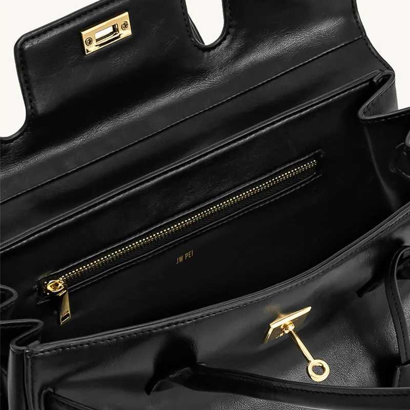 Wens new genuine leather shoder bag large capacity cmuting shoder bag fiable and simple handbag Y251021