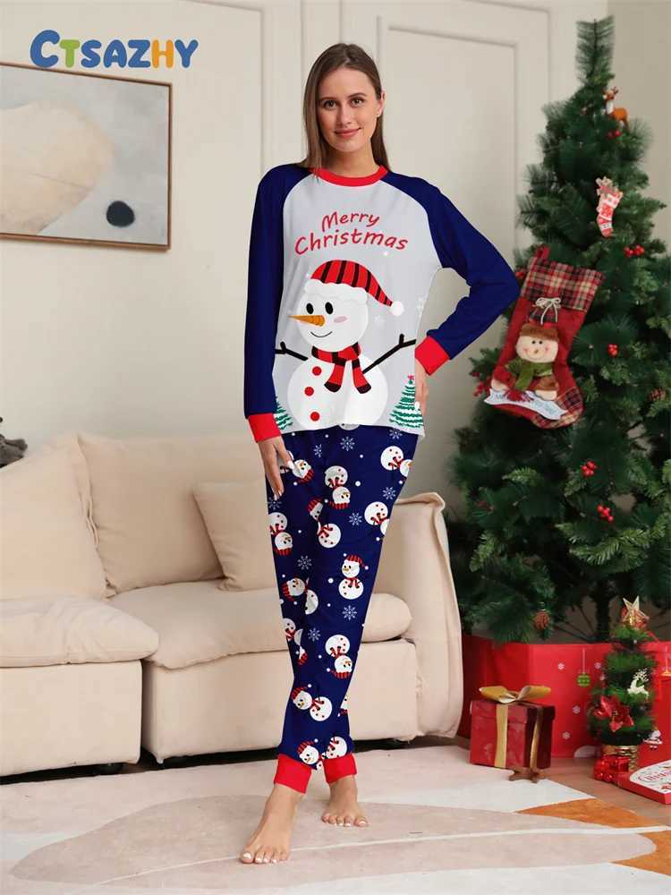 Christmas Family Matching Outfits Mom Dad Kids 2 Pieces Pajamas Set Baby Casual Loose Sleepwear Xmas Family Look Pyjamas L251021LUMH