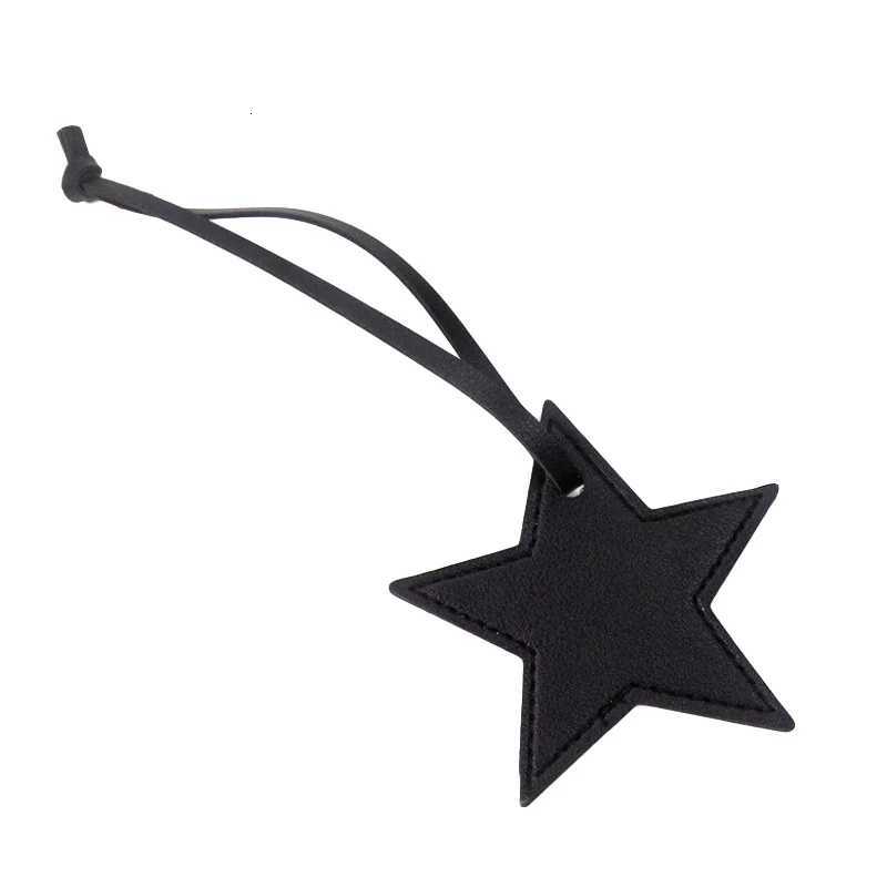 Pu Leather Keychain Five Pointed Star Shape Luggage Pendant Fashion Backpack Handbag Hanging Keyrings Accessories Jewelry Gift W251021
