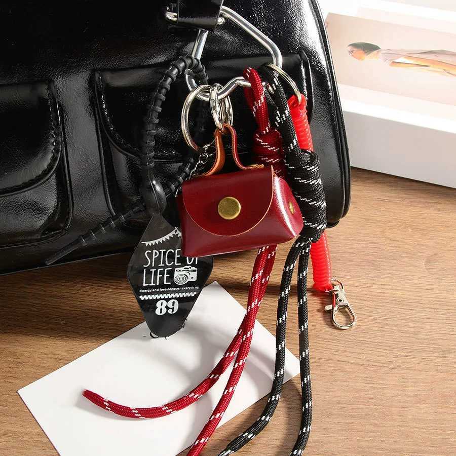Cute Mini Bag Pendant Small Nylon Rope Handmade Chain For Women Backpack Pendant Car Key Chain Accessories J251121