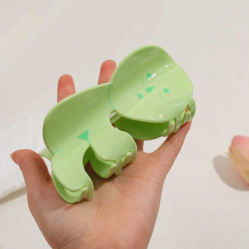 Cartoon Green Hair Clip Decoration Freshly Colored Practical Daily Use Hair Grips Hair Accessories Hairband HairpinW254021