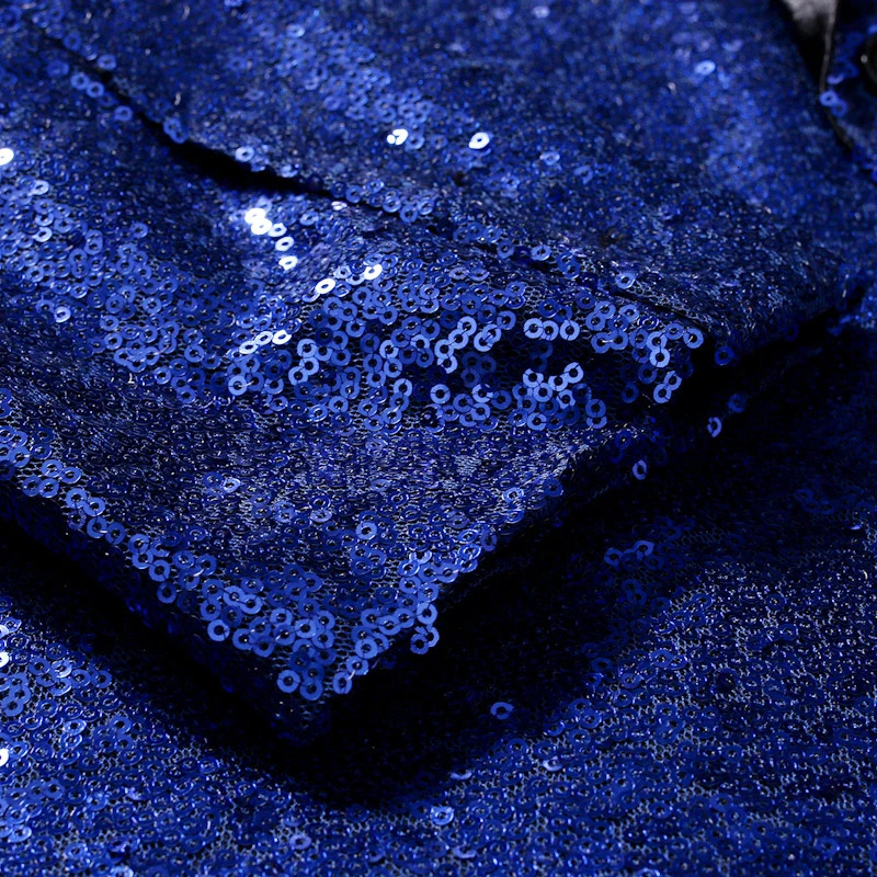 Men Slim Highquality Blazer Sequins Decoration Hosts Stage Blazer Single Button Fashion Mens Clothing Homme Singers Clothing 251021