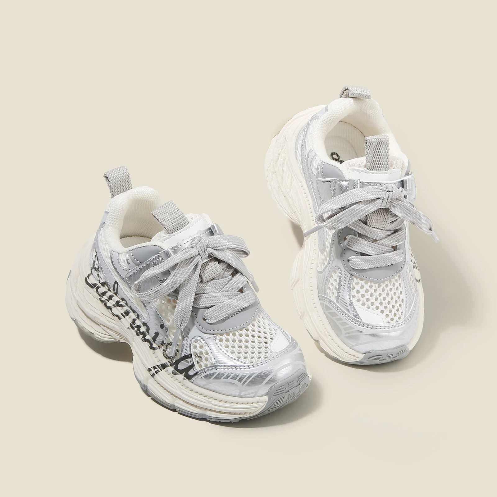 Sports shoes middle and big children shoes fashion breathable mesh shoes boys pops shoes summer girls casual shoes softsoled sh C251021