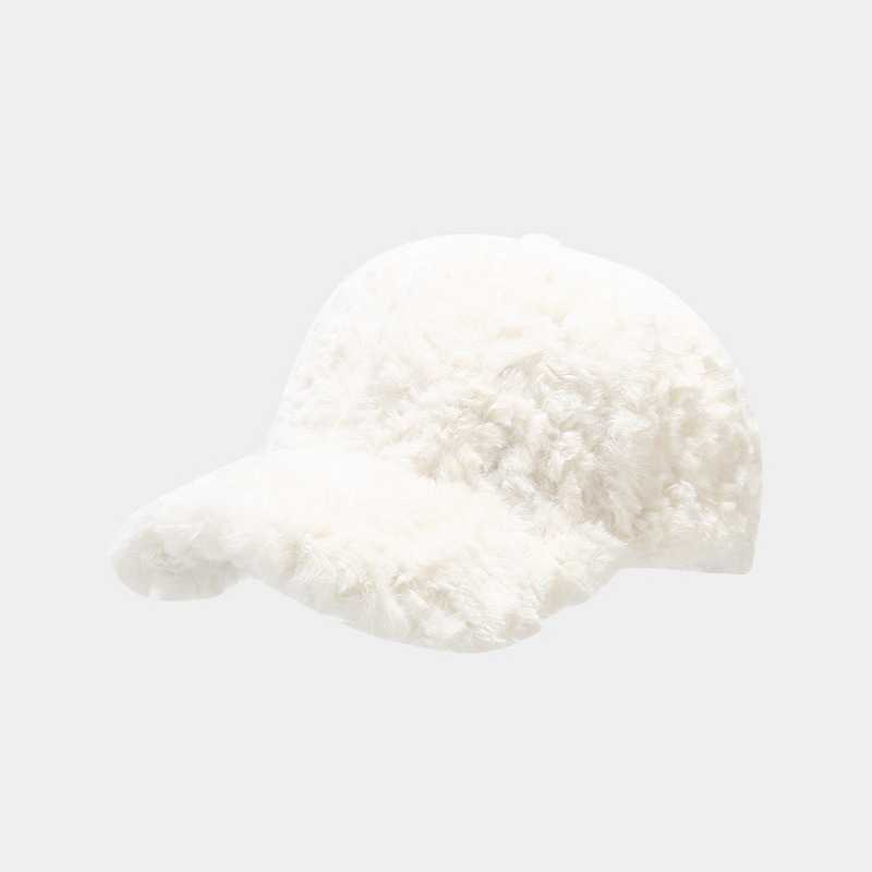 Plush Baseball Cap for Women Autumn and Winter Fashionable Duckbill Cap Celebrity Thickened Warm Skinfriendly Comfortable Hat H251020