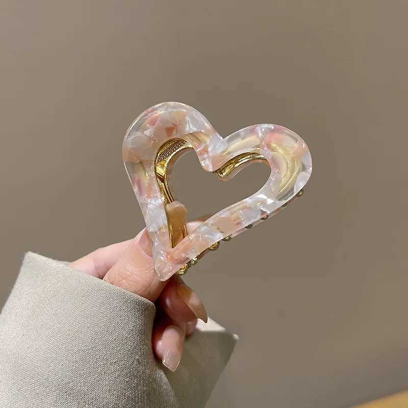 Acetate Material Fashionable Love Small Back Head Hair Clip For WomenW254021