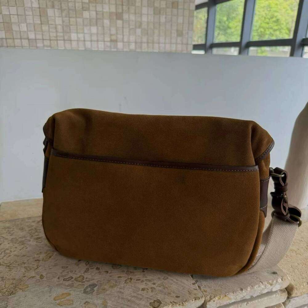 Suede Vintage Postman Autumn Winter New Niche Design Multi-Pocket College Y2k Fashion Women's One-Shoulder Crossbody Bag Suotong1021