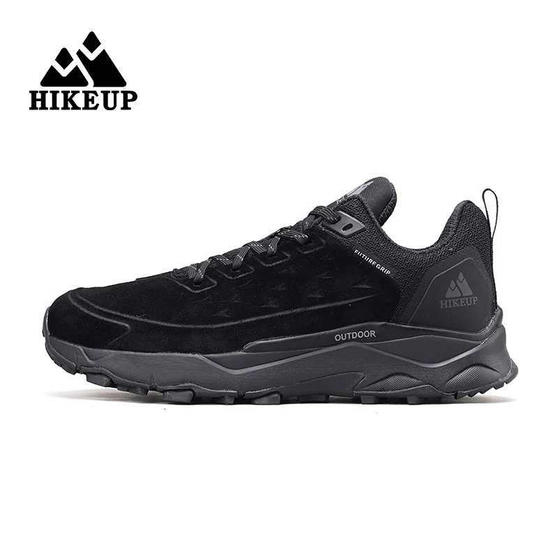 HIKEUP Latest Mens Hiking Shoes Wearresistant Nonslip Outdoor Sneaker Rock Climbing Trekking Hunting Men Sports Suede Leather L250909