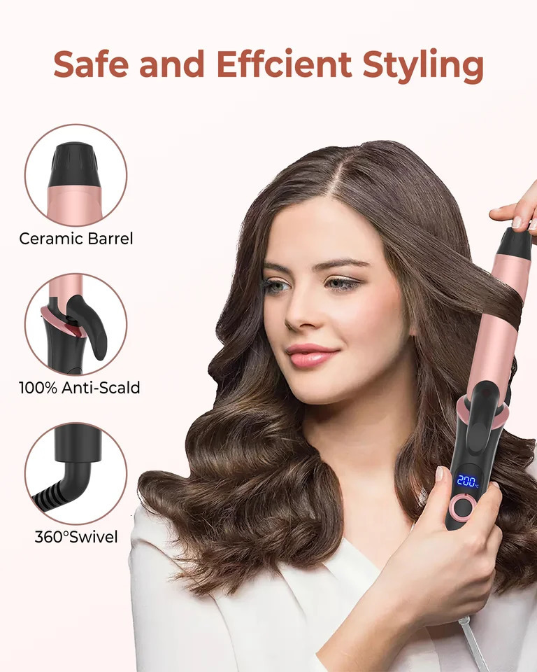Ceramic Mini Hair Curler 25mm Travel Curling Iron Dual Voltage Curling Wand Small Hair iron Styler Curly Hair Products 251018