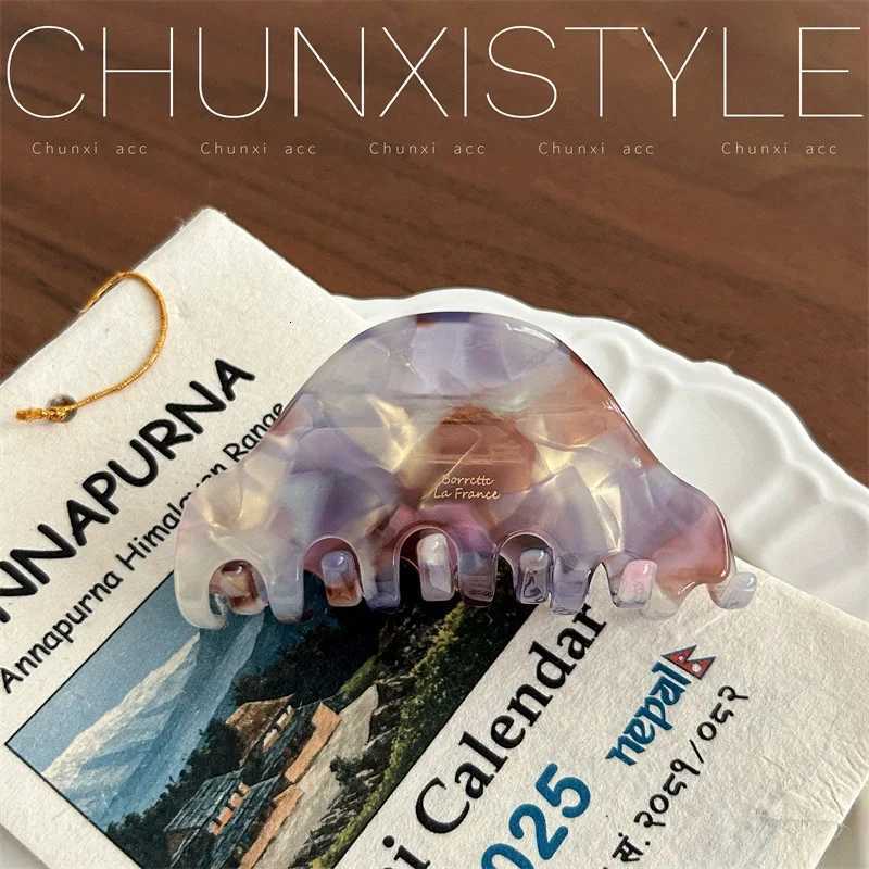 1Pc Vintage Hair Clip for Women Headwear Shark Clip Acetic Acid Hair Claws Updo Hairpin Suitable for Daily Wear Hair AccessoryW254021