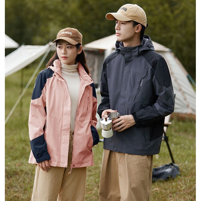 Couple Style Patchwork Single Designer Hoodie Jacket Tracksuit Men Polo Veste Coat Layer Jacket Windproof Waterproof Hooded Jacket For Men And Women S