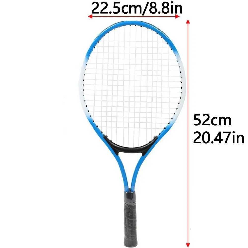 Single Tennis Racket Set for Kids Portable Lightweight Tennis Trainer Rebound with Carry Bag 23inch Tennis Racquets Set W251021
