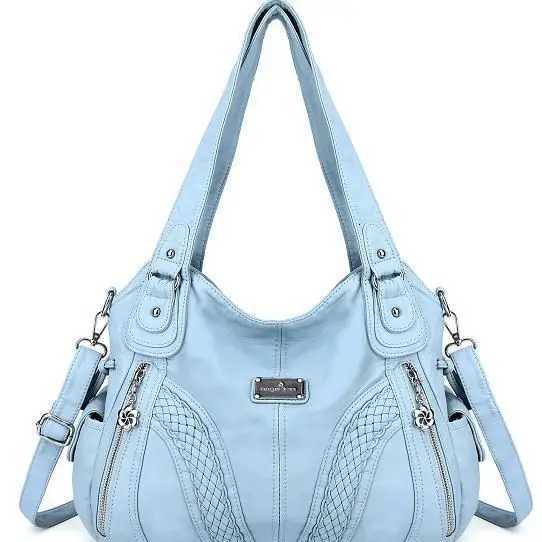 JIAERDI Hot Girls Blue Shoulder Bags Women Retro Leather Large Capacity Y2k Handbag Female Vintage Messenger Tote Bag Aesthetic Z251018