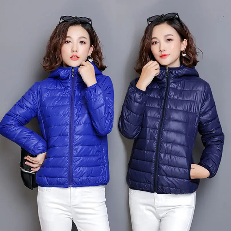 Lightweight Natural Down Jacket for Women Hooded Coat Puffer Jackets Female Winter Trend Korean Style Ultra Light Coats Hit 251017