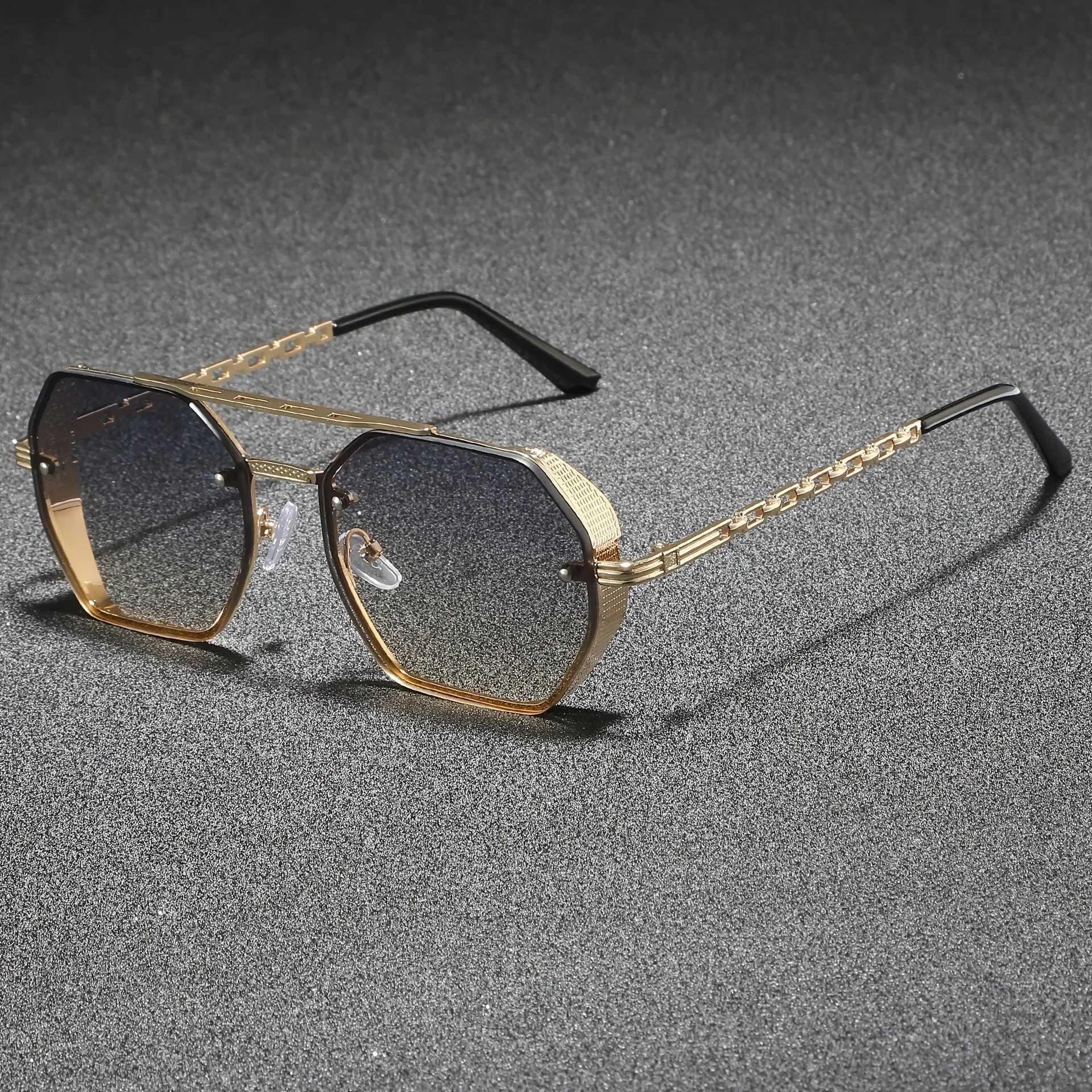 Cool Square Designer Sunglasses Women Men Metal Frame Geometric Sun Glasses Female Male Brand Fashion Oculos De Sol UV400 J251114