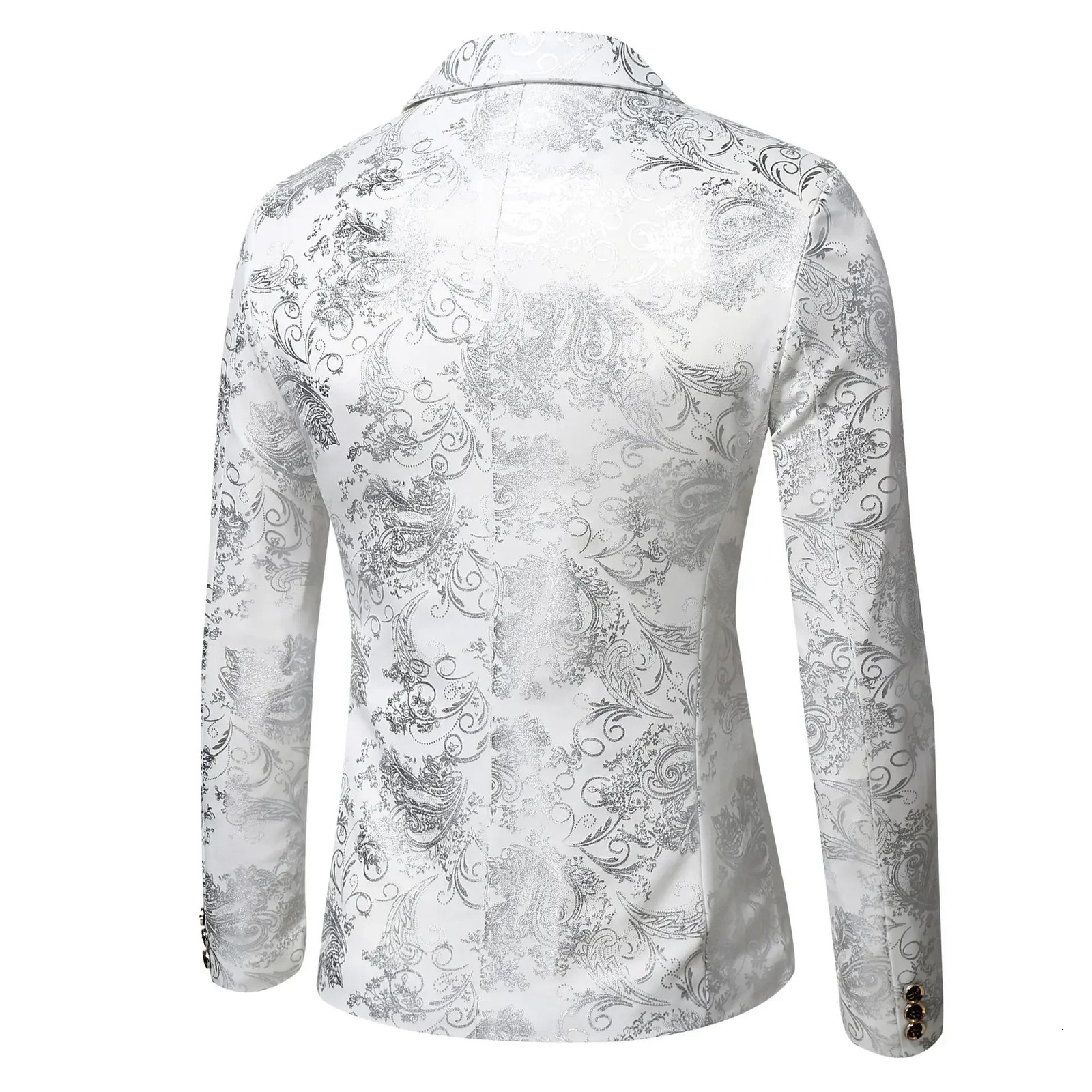 Blazer Mens Jacket Fashion Business Handsome British Style Casual Slimfit Print Wedding Work Chick At The Bar Blazers 251021